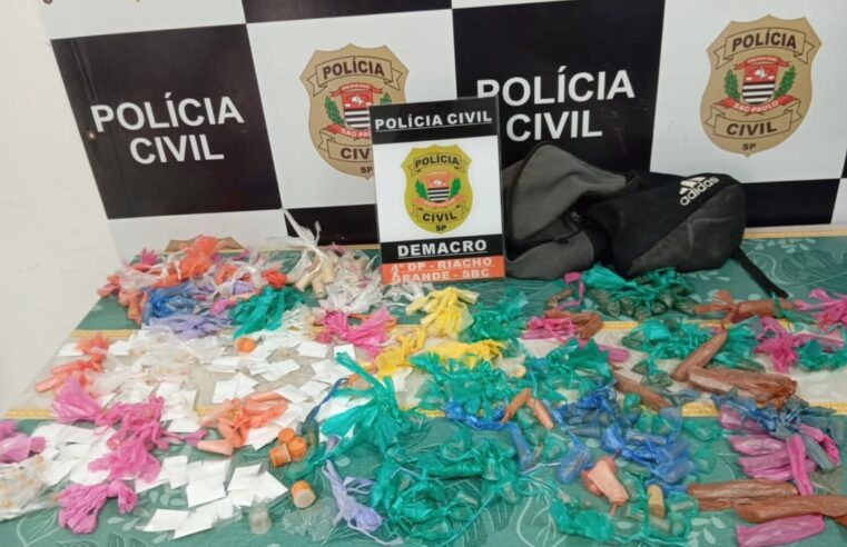 HOMEM É PRESO E MAIS DE 400 PORÇÕES DE DROGAS SÃO APREENDIDAS NO RIACHO GRANDE