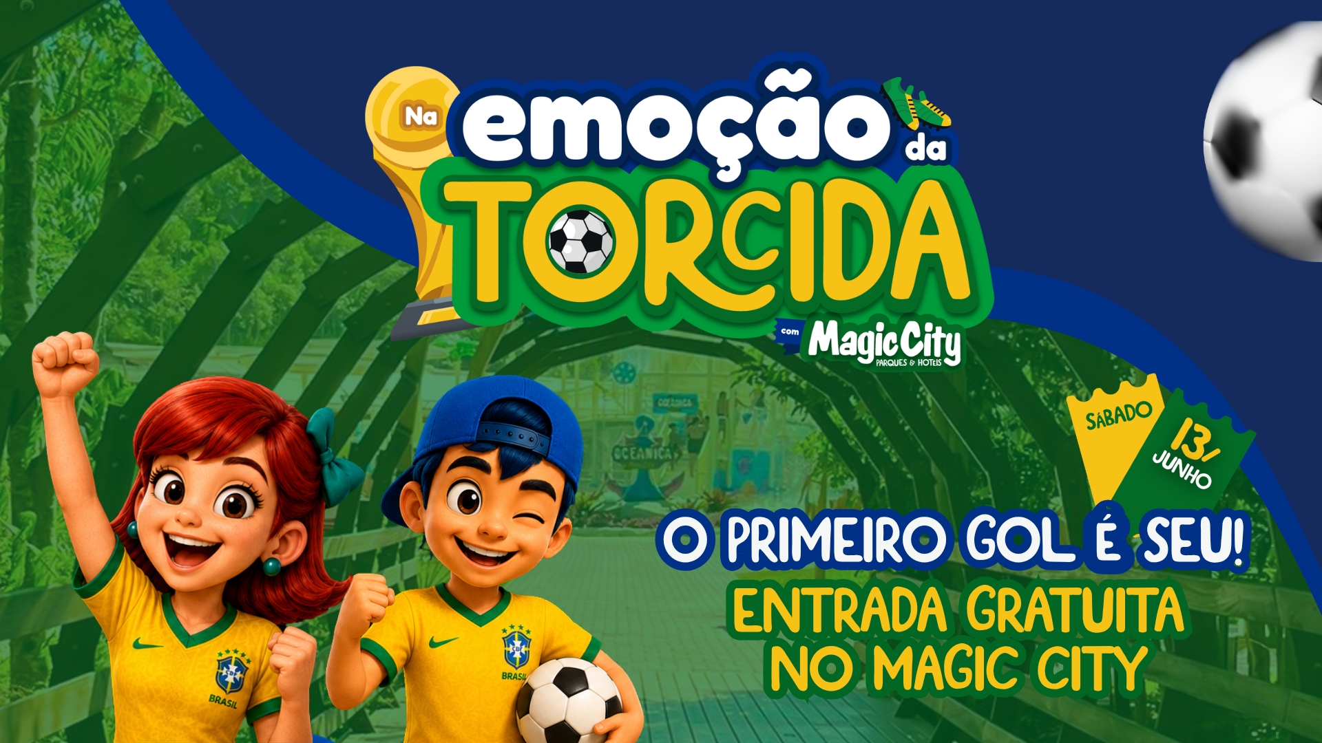 MAGIC CITY OFERECE ENTRADA GRATUITA NA ESTREIA DO BRASIL NA COPA DO MUNDO 2026