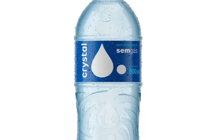 ANVISA ANUNCIA RECOLHIMENTO DE LOTE DE ÁGUA MINERAL CRYSTAL SEM GÁS