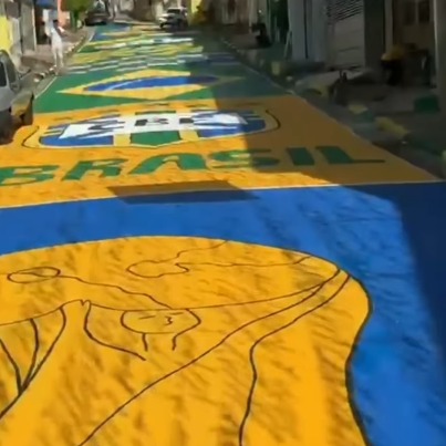 MORADORES DO JARDIM BOA VISTA SE UNEM E TRANSFORMAM RUA EM CENÁRIO DA COPA 2026