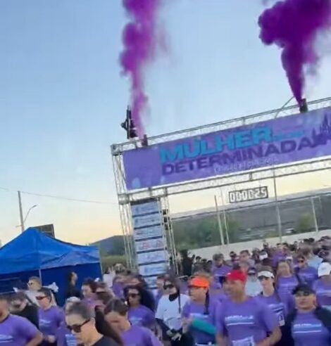 CORRIDA MULHER DETERMINADA AGITA A PONTE ESTAIADA EM SÃO BERNARDO
