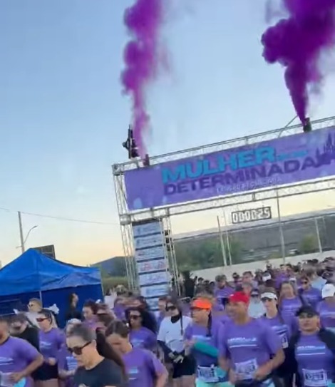 CORRIDA MULHER DETERMINADA AGITA A PONTE ESTAIADA EM SÃO BERNARDO