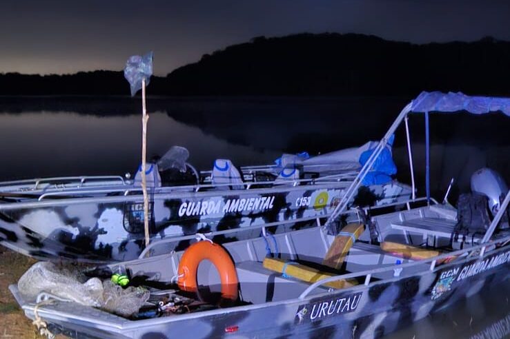 GCM AMBIENTAL PRENDE HOMEM POR PESCA IRREGULAR E PORTE ILEGAL DE ARMA NA BILLINGS