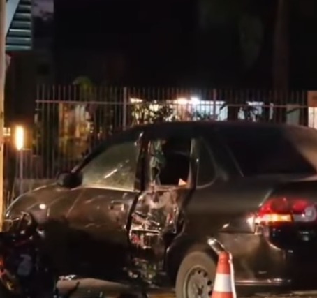 ACIDENTE ENTRE CARRO E MOTO DEIXA MOTOCICLISTA FERIDO NA RODOVIA ÍNDIO TIBIRIÇÁ​