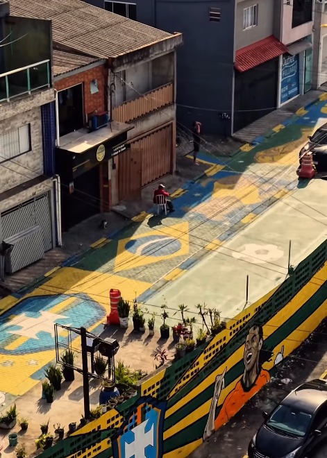 MORADORES DA VILA ALZIRA FRANCO DECORAM RUAS PARA A COPA DO MUNDO EM SANTO ANDRÉ