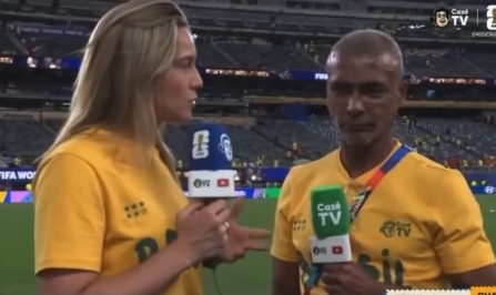 ROMÁRIO REBATE FERNANDA GENTIL AO VIVO NA CAZÉTV E DIVIDE OPINIÕES NA WEB
