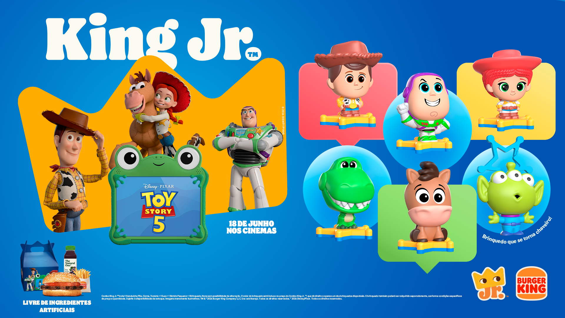 PERSONAGENS DE ‘TOY STORY 5’ CHEGAM NO BURGER KING®