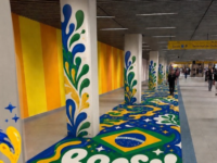 TAPETE DA COPA LEVA TRADIÇÃO DAS RUAS DECORADAS PARA ESTAÇÕES DE TREM E METRÔ EM SÃO PAULO