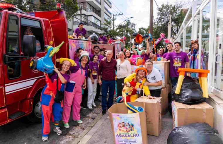 MAIS DE 19 MIL PEÇAS FORAM ARRECADADAS NA 14ª CARREATA DO AGASALHO PROMOVIDA PELO BIG RISO E ACIGABC