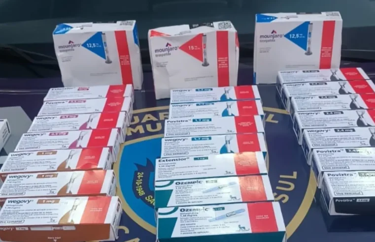 GCM PRENDE TRIO POR FURTO A FARMÁCIA E RECUPERA CANETAS EMAGRECEDORAS E COSMÉTICOS AVALIADOS EM R$ 130 MIL EM SÃO CAETANO