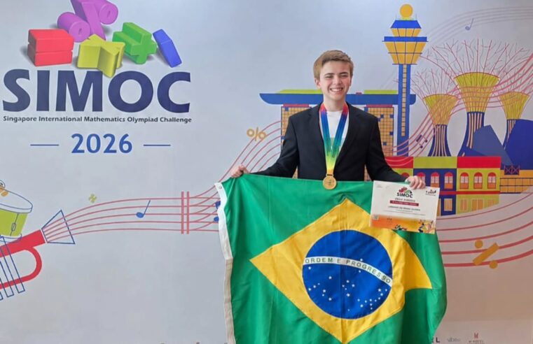 PRODÍGIO DE SÃO BERNARDO CONQUISTA A TERCEIRA MEDALHA DE OURO EM OLIMPÍADA DE MATEMÁTICA EM SINGAPURA