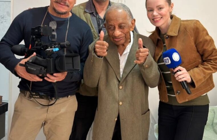 AOS 116 ANOS, MORADOR MAIS VELHO DE SÃO BERNARDO GRAVA REPORTAGEM DA RECORD