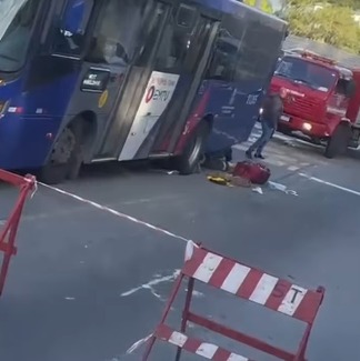 ÔNIBUS DA NEXT MOBILIDADE ATROPELA IDOSO NO BAIRRO ALVARENGA, EM SÃO BERNARDO