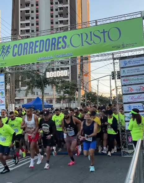 PROVA “CORREDORES DE CRISTO” REÚNE CERCA DE 2 MIL PARTICIPANTES EM SÃO BERNARDO