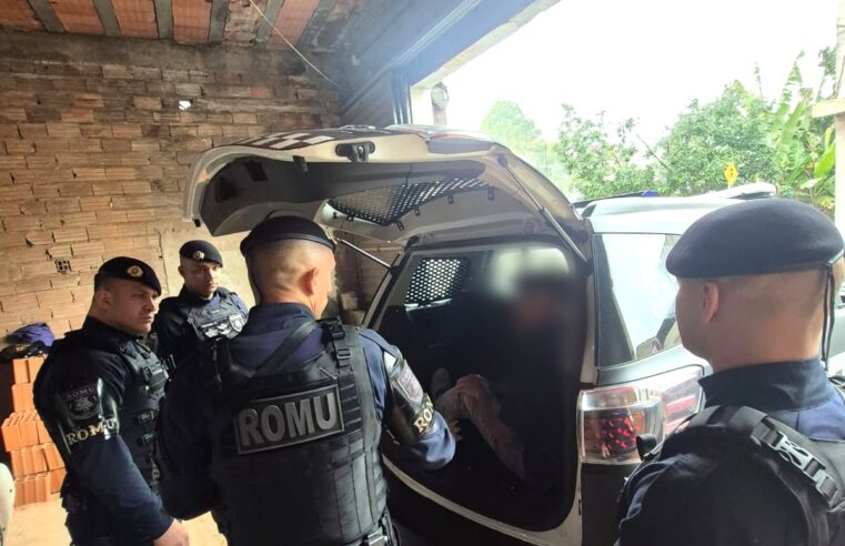 ROMU DE SÃO BERNARDO LOCALIZA E PRENDE PROCURADO POR VIOLÊNCIA DOMÉSTICA NO BAIRRO DOS CASA