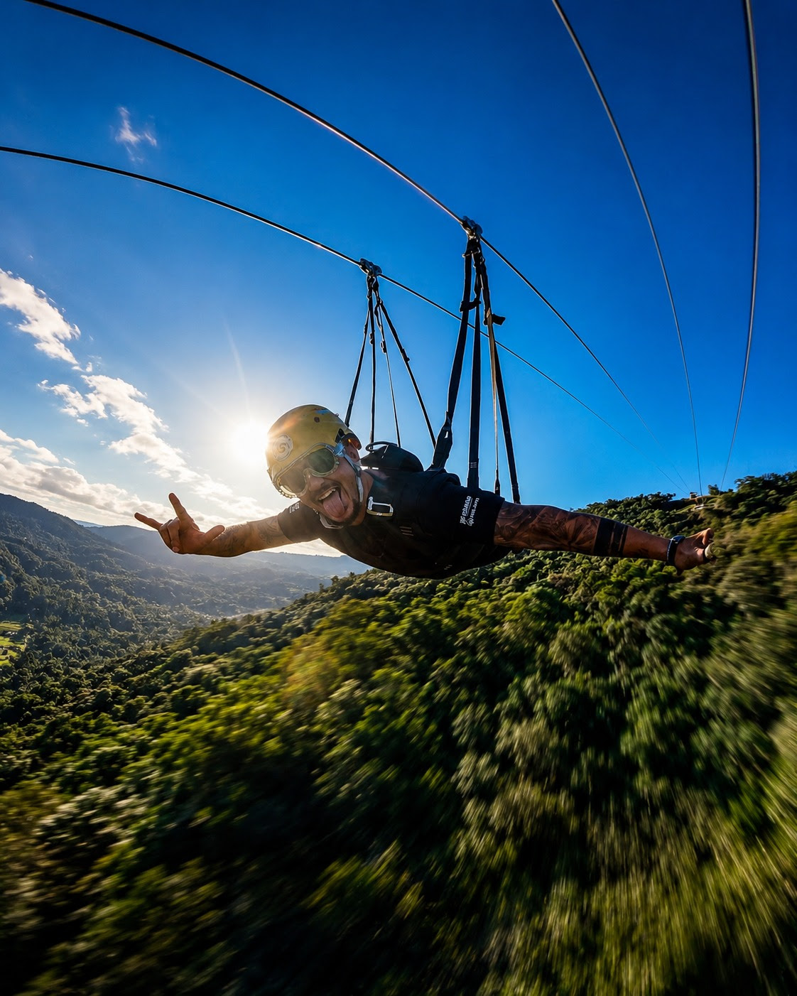 TIROLESA VOO DA SERRA LANÇA “SUPER VOO INDIVIDUAL”: EXPERIÊNCIA HORIZONTAL NO PARQUE CAMINHOS DO MAR