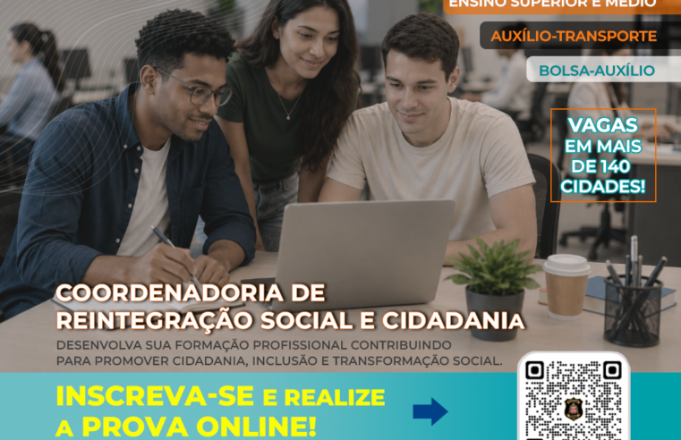 POLÍCIA PENAL DE SÃO PAULO PRORROGA INSCRIÇÕES PARA PROGRAMA DE ESTÁGIO 2026 ATÉ 24 DE AGOSTO