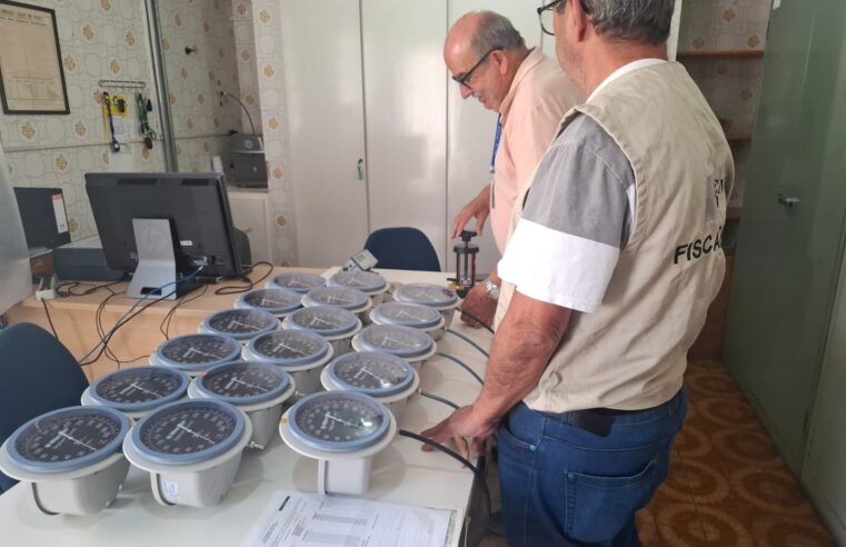 EM SANTO ANDRÉ, IPEM-SP VERIFICA APARELHOS DE MEDIR PRESSÃO ARTERIAL DO HOSPITAL E MATERNIDADE BRASIL, DA REDE D’OR