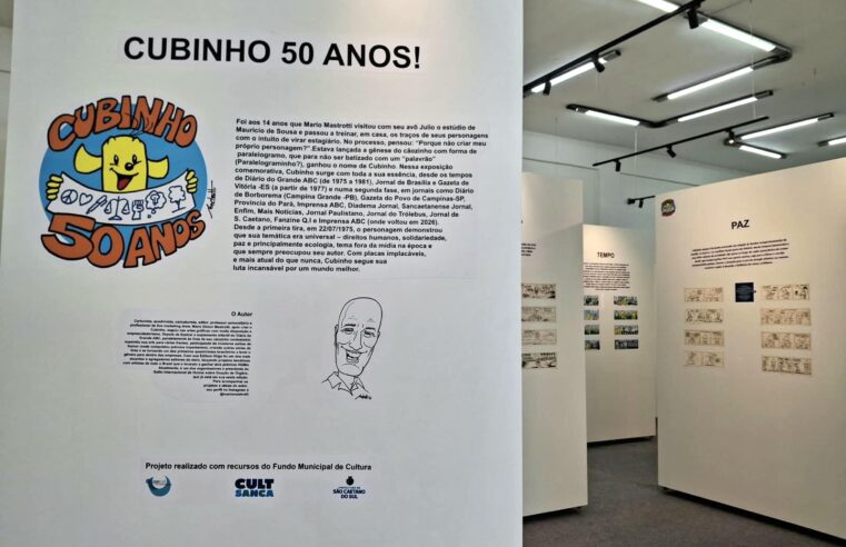 CULTURA DE SÃO CAETANO REALIZA EXPOSIÇÃO SOBRE OS 50 ANOS DE CUBINHO, CRIAÇÃO DO CARTUNISTA MARIO MASTROTTI