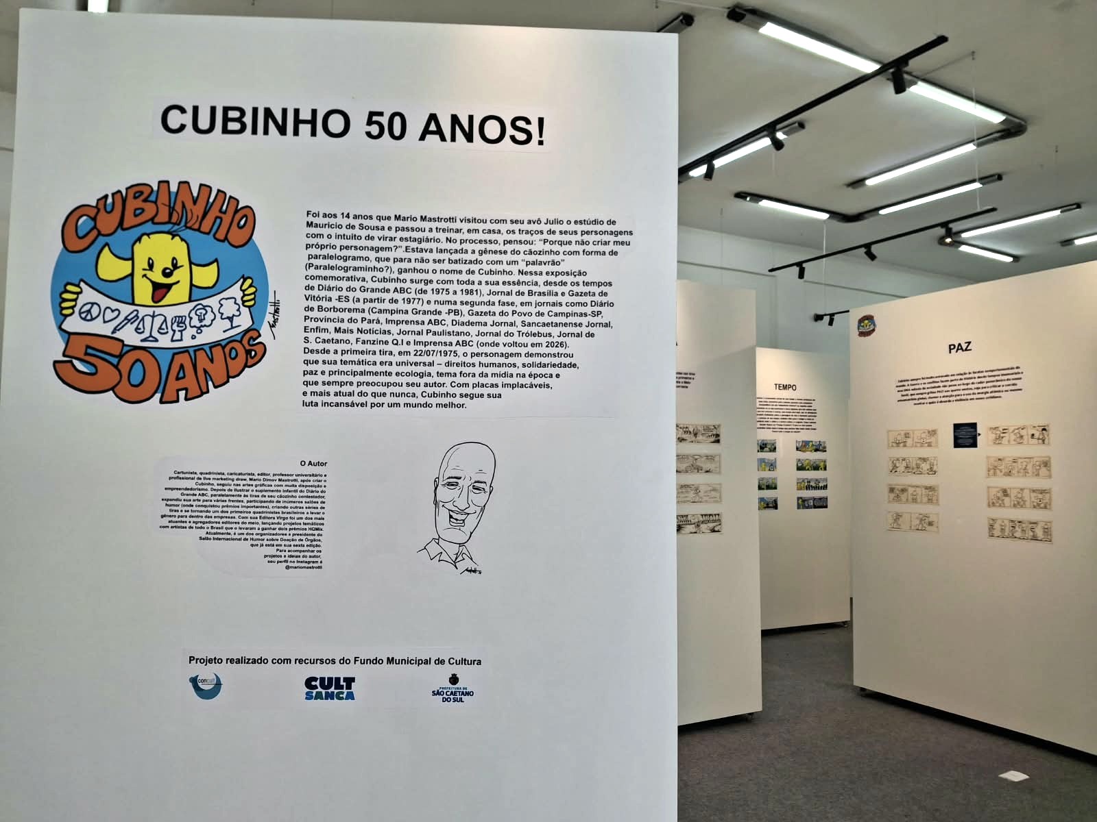 CULTURA DE SÃO CAETANO REALIZA EXPOSIÇÃO SOBRE OS 50 ANOS DE CUBINHO, CRIAÇÃO DO CARTUNISTA MARIO MASTROTTI