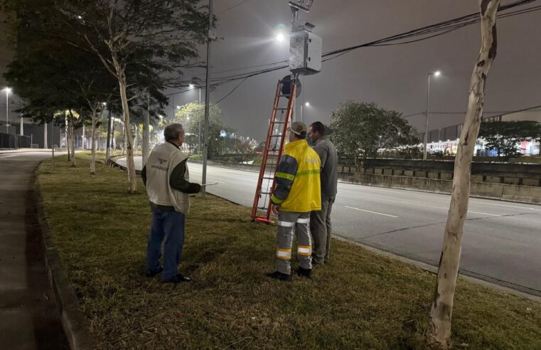 EM SANTO ANDRÉ, IPEM-SP REALIZA VERIFICAÇÃO NOTURNA DE RADAR NA AVENIDA DOS ESTADOS
