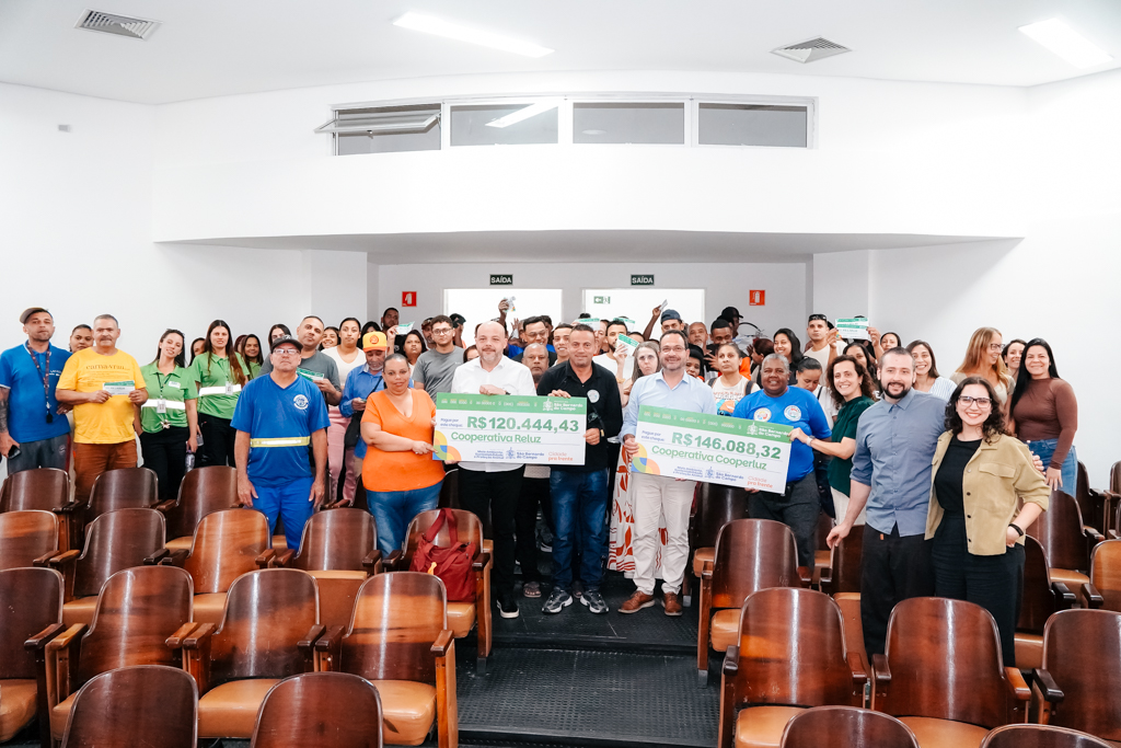 COOPERATIVAS DE SÃO BERNARDO RECICLAM MAIS DE 1,4 MIL TONELADAS DE MATERIAIS EM DOIS MESES