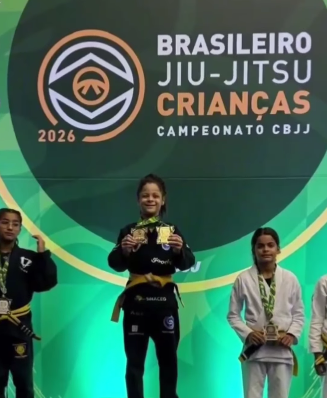 PRODÍGIO DO JIU-JÍTSU, ATLETA DE SÃO BERNARDO DE 11 ANOS, REBECA BEM-TE-VI CONQUISTA TÍTULO EM CAMPEONATO NOS ESTADOS UNIDOS
