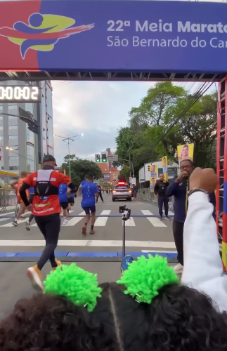 MORADORES DA CIDADE, PAI E FILHA SE SUPERAM AO PERCORRER MEIA MARATONA DE SÃO BERNARDO