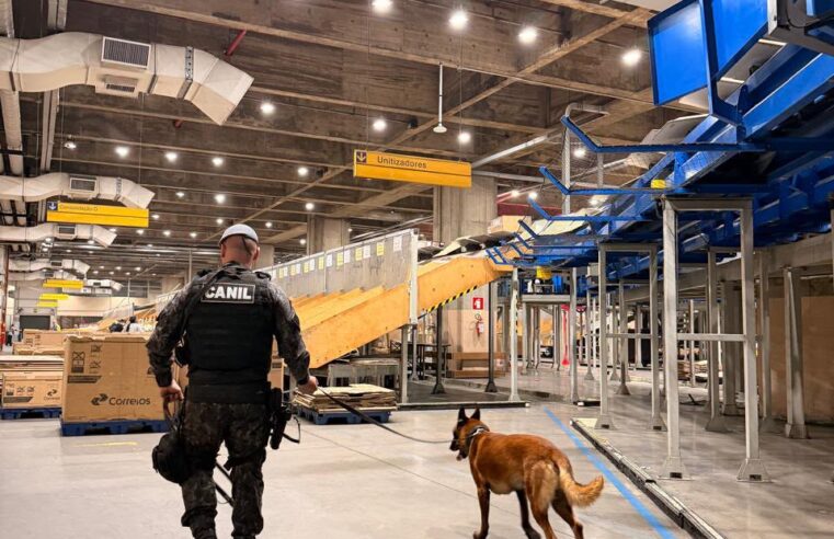 POLÍCIA DE SP APREENDE 174 KG DE DROGAS DURANTE OPERAÇÃO NOS CORREIOS NO ESTADO