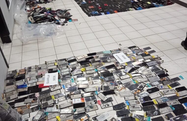 POLÍCIA CIVIL APREENDE CERCA DE 10 MIL CELULARES NA BAIXADA SANTISTA