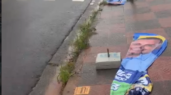 COMEÇOU A “GUERRA DOS WINDBANNERS” NO ABC: CANDIDATO MOSTRA MATERIAL DE CAMPANHA DESTRUÍDO EM SANTO ANDRÉ