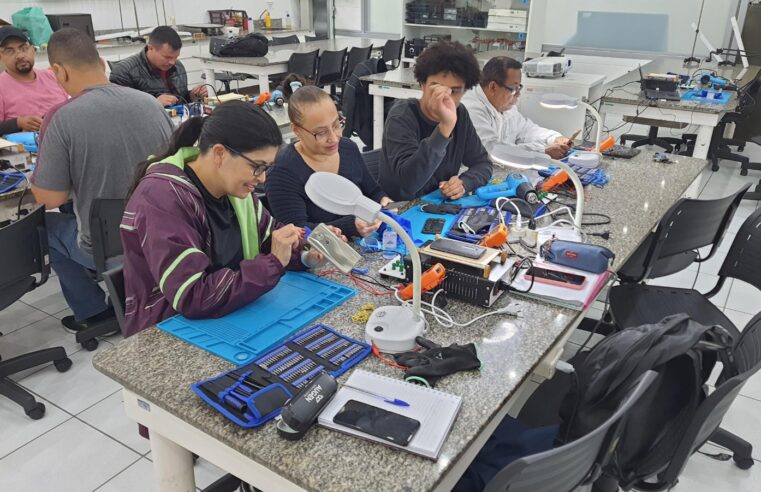 INSCRIÇÕES ABERTAS PARA CURSOS GRATUITOS DE SOLDAGEM E MANUTENÇÃO DE SMARTPHONES