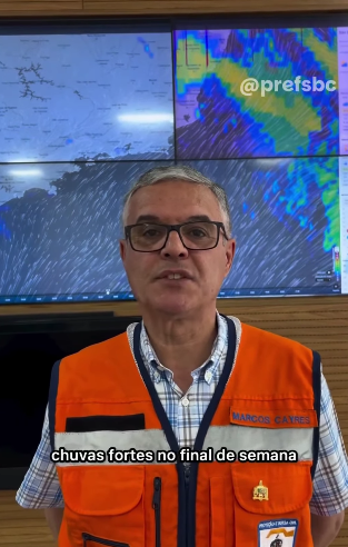 DEFESA CIVIL DE SÃO BERNARDO ALERTA PARA CHUVA DURANTE O FERIADO