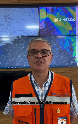 DEFESA CIVIL DE SÃO BERNARDO ALERTA PARA CHUVA DURANTE O FERIADO