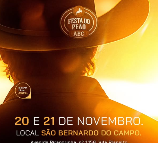 SÃO BERNARDO TERÁ FESTA DO PEÃO EM NOVEMBRO; VEJA DATA E LOCAL