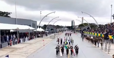 DESFILE DA INDEPENDÊNCIA ACONTECE NESTA MANHÃ NO SAMBÓDROMO DO ANHEMBI, EM SÃO PAULO