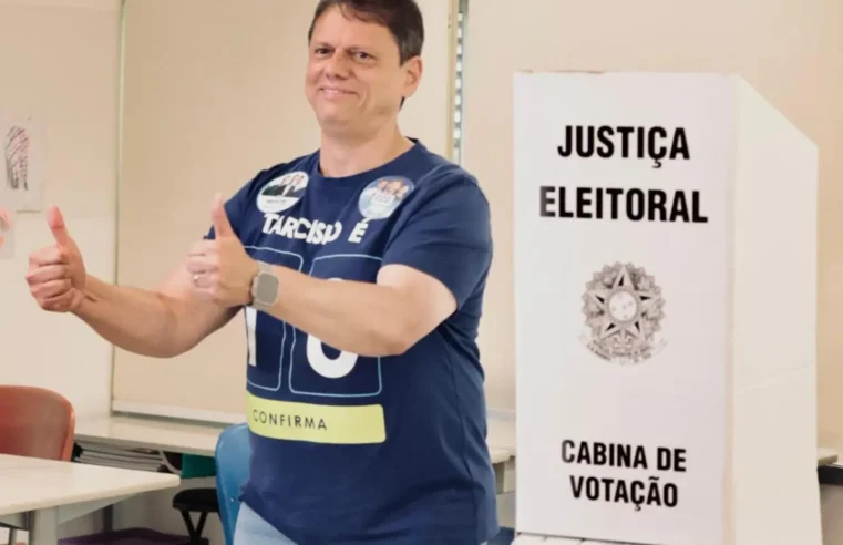 TARCÍSIO DE FREITAS É REELEITO GOVERNADOR DE SÃO PAULO NO PRIMEIRO TURNO