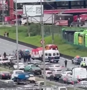 MOTOCICLISTA MORRE APÓS TOMBAMENTO E ATROPELAMENTO NO RODOANEL