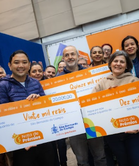 COM NOVO FORMATO, NOTA DE PRÊMIOS DE SÃO BERNARDO ULTRAPASSA R$ 1 MILHÃO EM PREMIAÇÕES