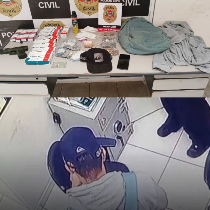 POLÍCIA CIVIL PRENDE HOMEM EM FLAGRANTE APÓS ROUBO À DROGASIL NA CHÁCARA INGLESA