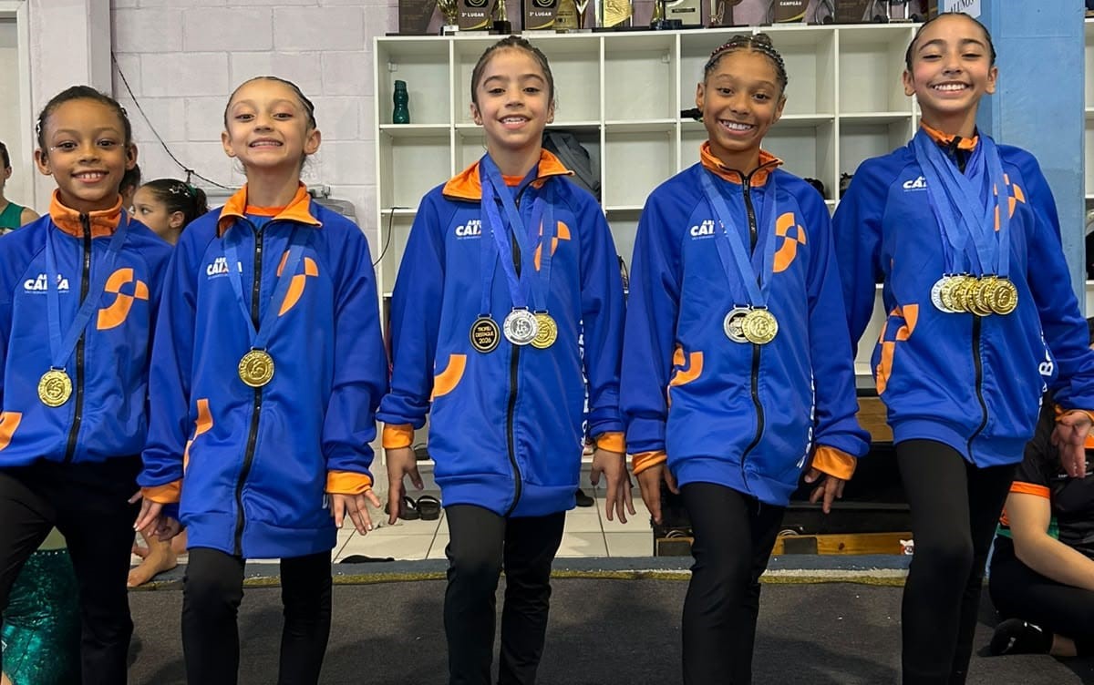 GINÁSTICA ARTÍSTICA DE SÃO BERNARDO CONQUISTA 1º LUGAR POR EQUIPES NA 3ª ETAPA DO TROFÉU DESTAQUE